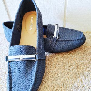 NEW Nautica Ayla Navy Blue Loafers Flat Shoes 8.5o